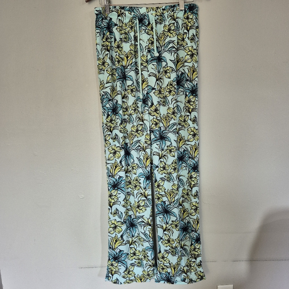 Beach Riot Swim Coverup Pants Floral Print Large - Picture 7 of 8